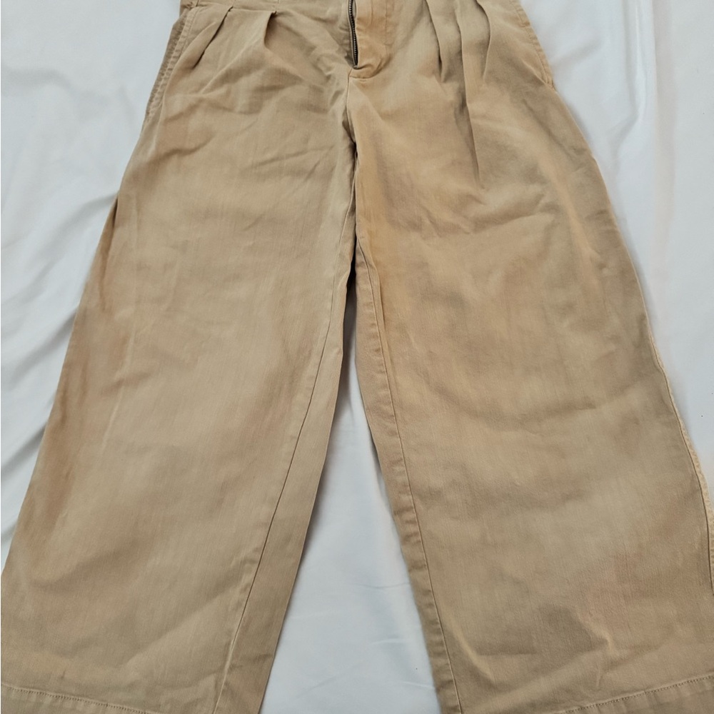 Anthropologie Maeve Beige Wide leg